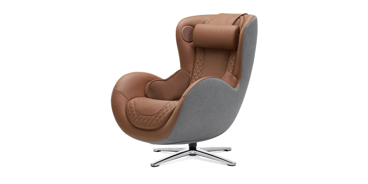 NOUHAUS Classic Massage Chair with Ottoman