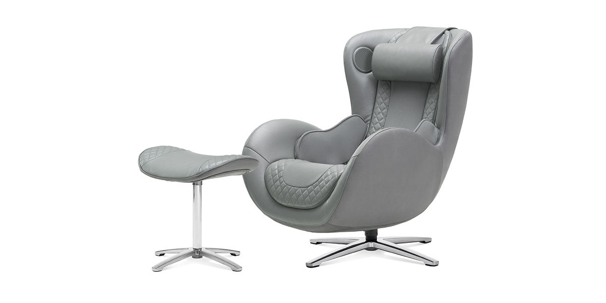 NOUHAUS Classic Massage Chair with Ottoman