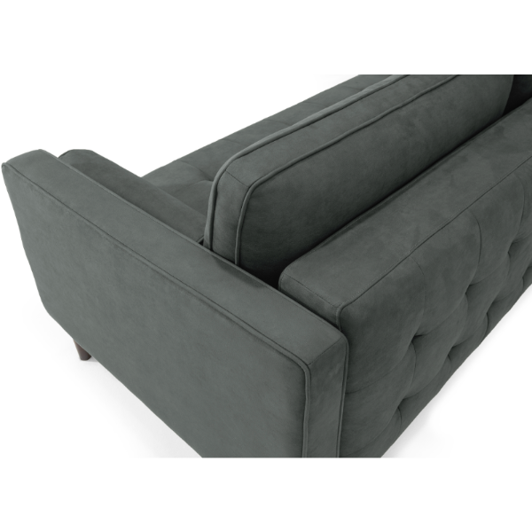Back corner side view - Dark Grey "Module" Ergonomic Sofabed